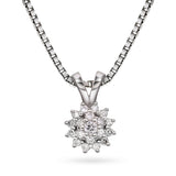 Diamantanheng i rosett 0,15ct TWSI