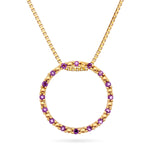Gullsmykke med 0,35ct Ametyst - Diamanthuset