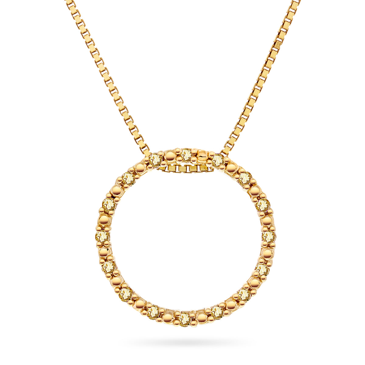 Gullsmykke med 0,35ct Citrin