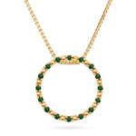 Gullsmykke med 0,35ct Smaragd, Diamanthuset