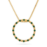 Gullsmykke med 0,35ct Smaragd, Diamanthuset