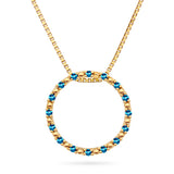 Gullsmykke, 0,35ct Topas
