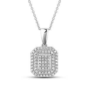Diamantanheng 0,25ct tw/si i hvitt gull
