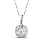 Diamanthuset -'- Diamantanheng 0,25ct tw/si i hvitt gull