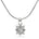 Diamant halssmykke 14kt hvitt gull Rosettstjerne 0.15ct TW Si - Diamanthuset