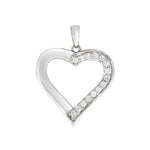 Diamant halssmykke i hvitt gull, 0.15CT TWSI - Diamanthuset