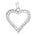 Diamant halssmykke i hvitt gull, 0.25CT TWSI - Diamanthuset