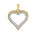 Diamant halssmykke i gult gull, 0.25CT TWSI - Diamanthuset