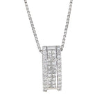 Diamant halssmykke hvitt gull tot. 0.50ct TW/Si - Diamanthuset