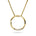 Diamant halssmykke i gult gull, 0.10ct TW/Si - Diamanthuset