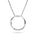 Diamant halssmykke i hvitt og gult gull, 0,10 ct TW/Si – bilde 2 – Diamanthuset