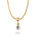 Eloise enstens diamant halssmykke 14kt gult gull 0.07ct TW P - Diamanthuset
