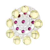 Filigransølje med rosa swarovski krystaller til bunad eller festdrakt. Gaven til deg selv finner du hos Diamanthuset