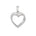 Diamantsmykke hjerte 0,12ct tw/si - Diamanthuset