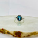 Diamantring med Topas 0.30ct tw/si