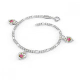 Charms - Armbånd i sølv m/ Rosemotiv
