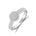 Diamantring rund, 0,25 ct tw/si i hvitt og gult gull – bilde 2 – Diamanthuset
