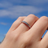 Diamantring i hvitt gull 0,45ct TWSI