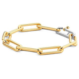 Ti Sento sølv armbånd 18kt gull