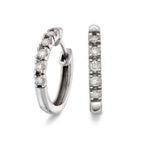 Diamant øreringer m/ 1-5 diamanter tot.0,06ct-0.30ct tw/s