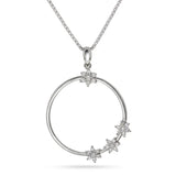 Diamant halssmykke 14kt hvitt gull 0.35ct TW Si - Diamanthuset