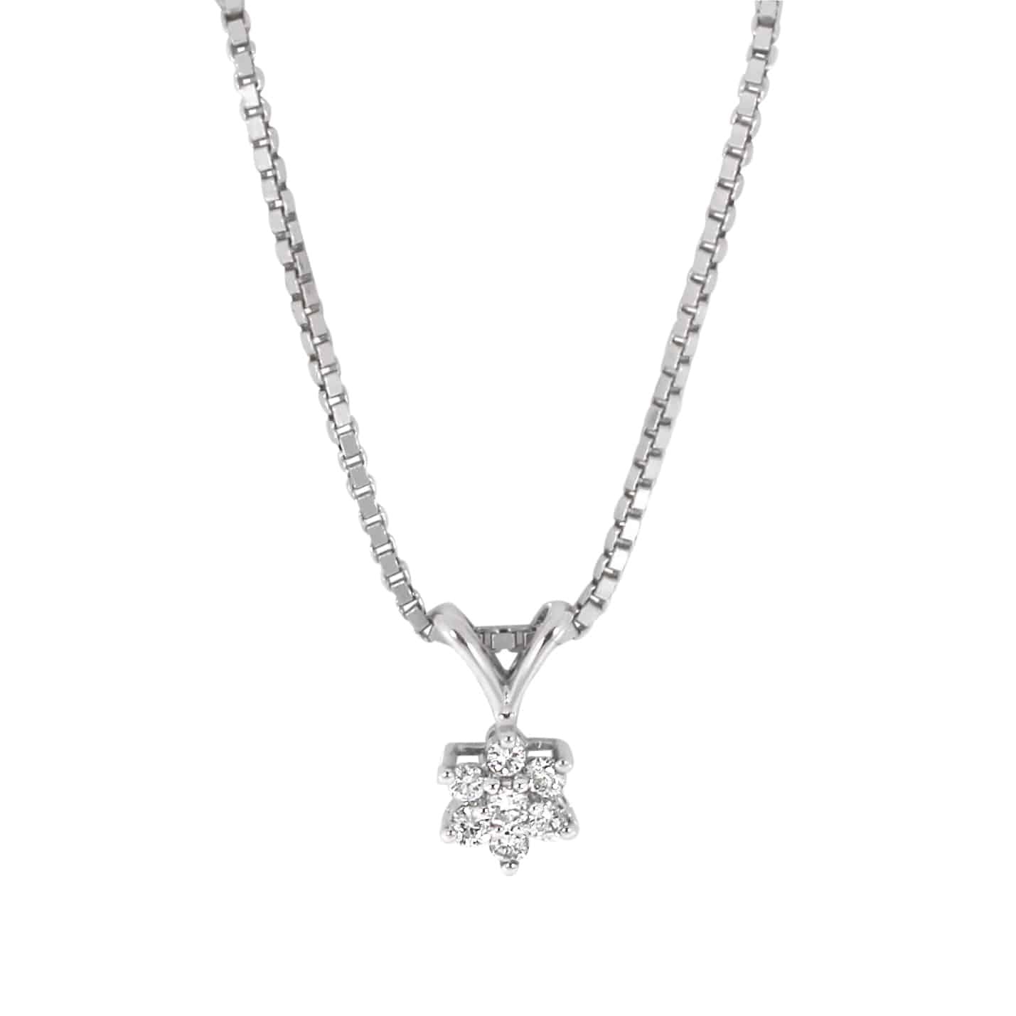 Diamant halskjede tot.0,15ct tw/si - Diamanthuset