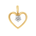 Diamant halssmykke i gult gull, 0.07ct TWSi - Diamanthuset
