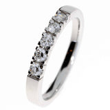 Allianse diamantring i hvitt gull, 0.40CT TWSI - Diamanthuset