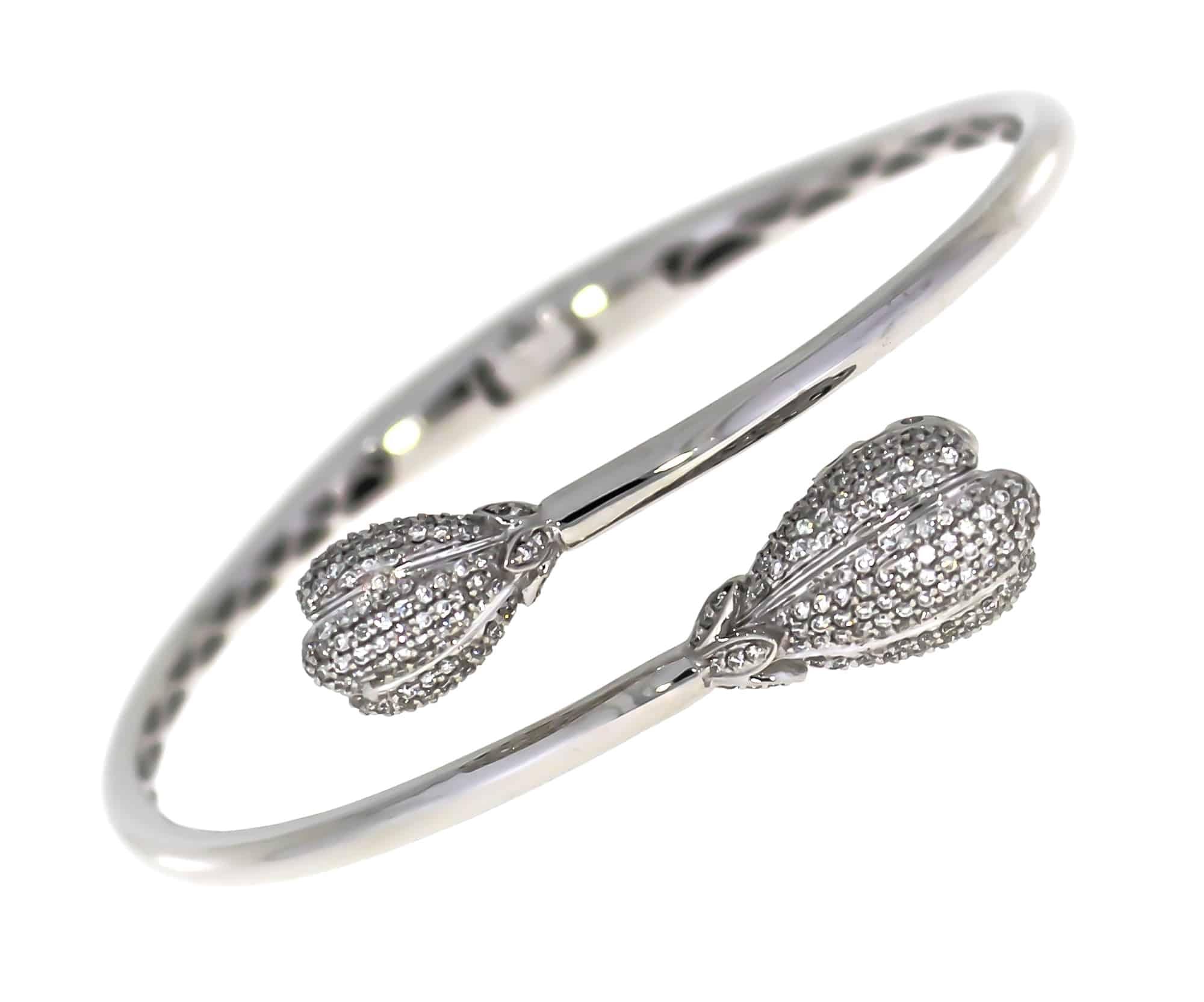 Diamantarmring i hvitt gull 1,15ct TW/SI - Diamanthuset