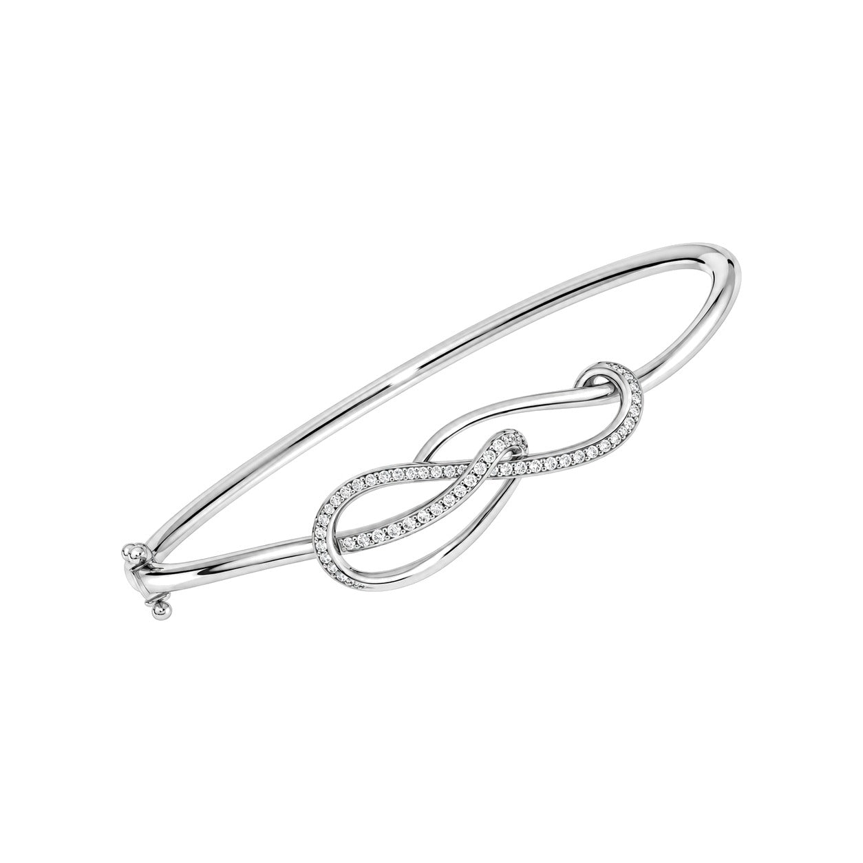 Armring i Gult/Hvitt Gull, 0,30 ct TW/SI Diamanter – bilde 2 – Diamanthuset