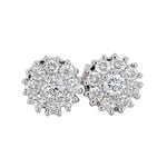 Diamant øredobber rosett 0,45ct TWSI - Diamanthuset