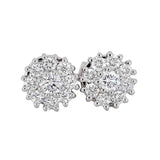Diamant øredobber rosett 0,45ct TWSI - Diamanthuset
