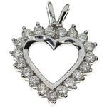 Diamant halssmykke i hvitt gull, 2.00CT TWSI - Diamanthuset