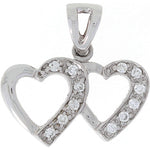 Diamant halssmykke i hvitt gull, 0.12CT TWSI - Diamanthuset