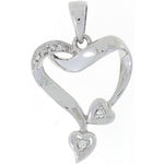 Diamant halssmykke i hvitt gull, 0.05ct TWSi - Diamanthuset