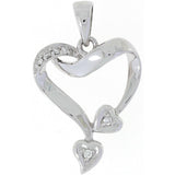 Diamant halssmykke i hvitt gull, 0.05ct TWSi - Diamanthuset