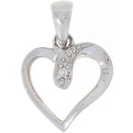Diamant halssmykke i hvitt gull, 0.01CT TWSI - Diamanthuset