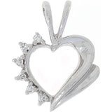 Diamant halssmykke i hvitt gull, 0.03CT TWSI - Diamanthuset