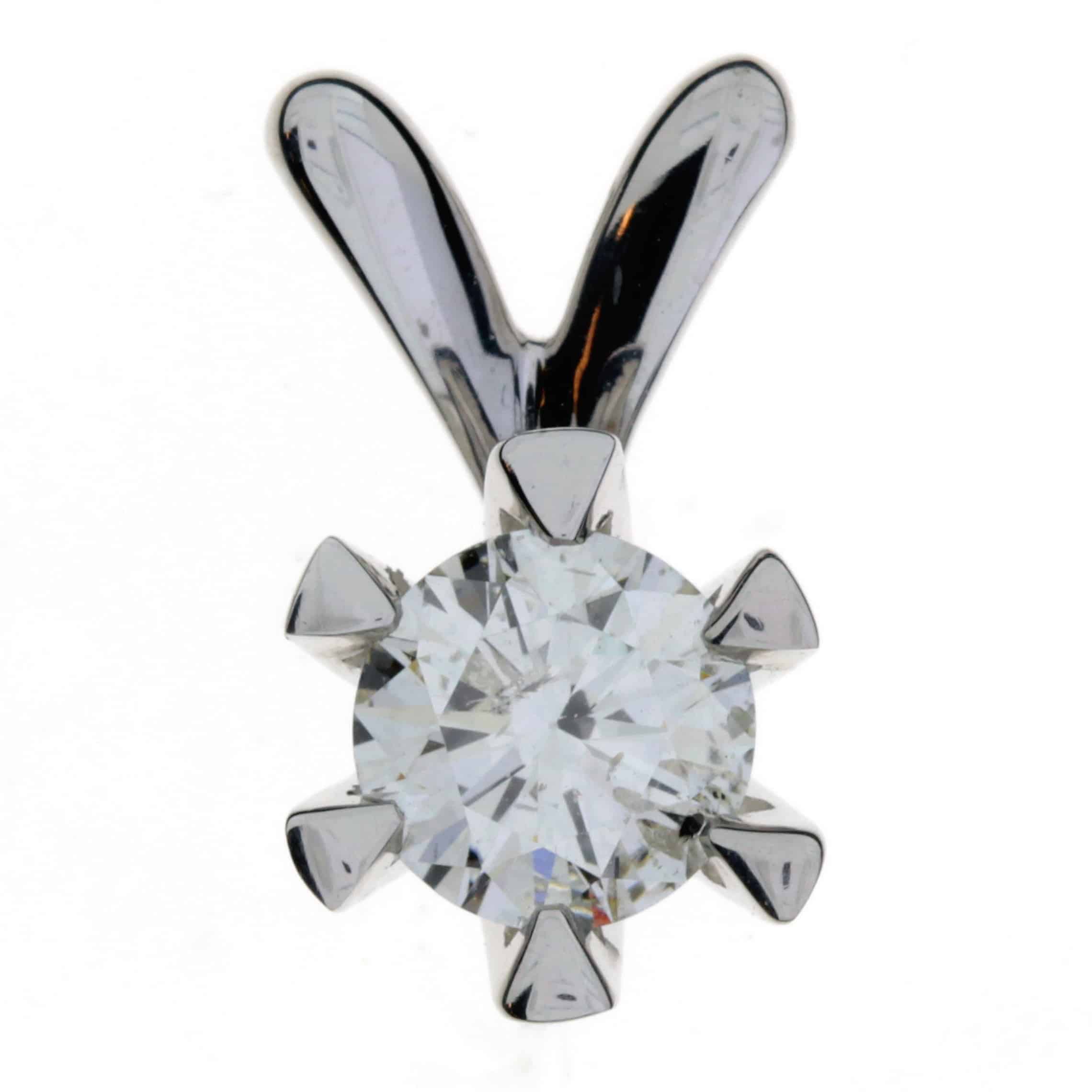 Victoria diamantsmykke, hvitt/gult gull