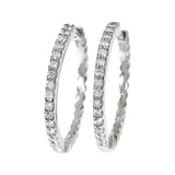 Diamant øredobber i hvitt gull, 0.60ct TWSi - Diamanthuset