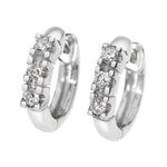 Diamant øredobber i hvitt gull, 0.18CT TWSI - Diamanthuset