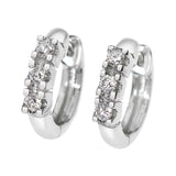 Diamant øredobber i hvitt gull, 0.18CT TWSI - Diamanthuset