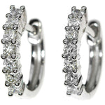 Diamant øredobber i hvitt gull, 0.80CT TWSI - Diamanthuset