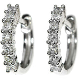 Diamant øredobber i hvitt gull, 0.80CT TWSI - Diamanthuset