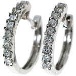 Diamant øredobber i hvitt gull, 0.45CT TWSI - Diamanthuset