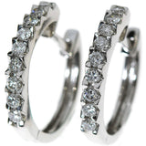 Diamant øredobber i hvitt gull, 0.45CT TWSI - Diamanthuset