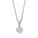 Diamantanheng i rosett 0,37ct TWSI - Diamanthuset