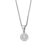 Diamantanheng i rosett 0,37ct TWSI - Diamanthuset