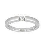 Alliansering i hvitt gull, 0.05CT TWSI - Diamanthuset