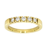 Alliansering i gult gull 5 dia, tot 0.35CT TWSI - Diamanthuset